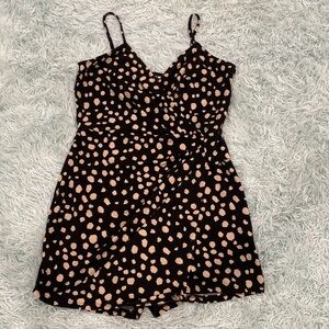 Romper with spaghetti straps